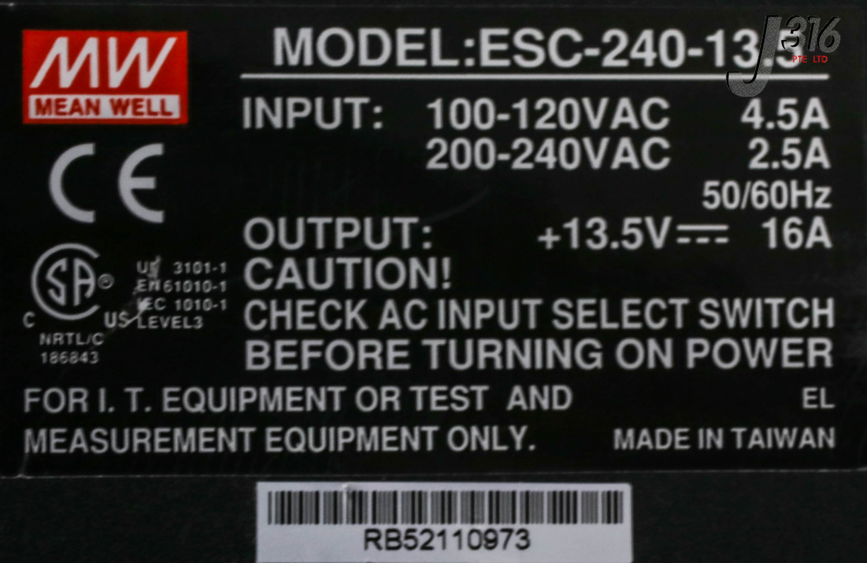 15020 MEAN WELL SWITCH MODE BATTERY CHARGER ESC-240-13.5 | eBay